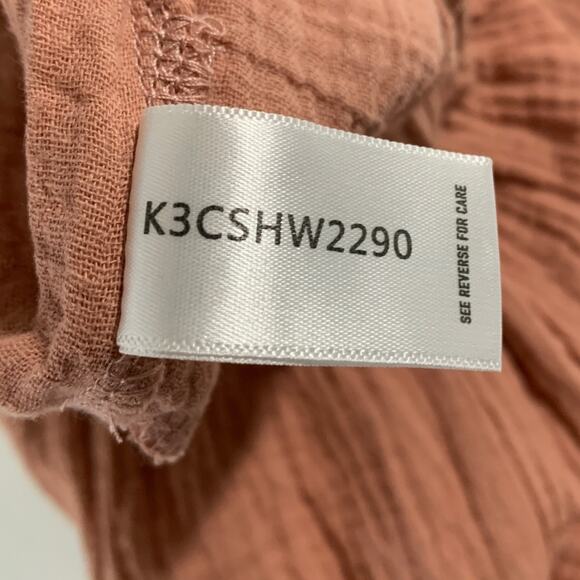 Bishop Young XS NEW Womens Sardinia Shorts Pull On Cotton Textured Dusty Coral - Picture 10 of 11